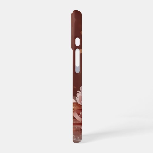 happy new year champagne glow iPhone 16ケース (左側面)