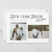 Happy New Year Cheer Modern Family  Photo Collage シーズンカード (正面)
