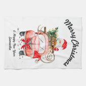 Happy new year Christmas gift for wife キッチンタオル (横)