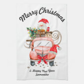 Happy new year Christmas gift for wife キッチンタオル (縦)