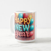 Happy New Year Coffee Mug コーヒーマグカップ (正面左)