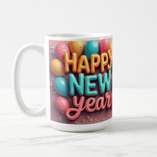 Happy New Year Coffee Mug コーヒーマグカップ (左)
