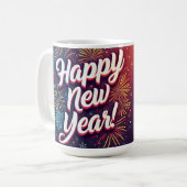 Happy New Year Coffee Mug コーヒーマグカップ (正面左)