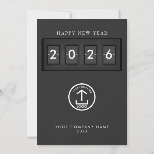 Happy New Year Corporate Business Logo Holiday (正面)