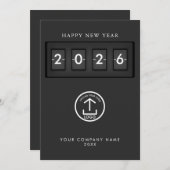 Happy New Year Corporate Business Logo Holiday (正面/裏面)