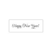 Happy New Year! Cursive Script Text Template セルフインキングスタンプ (デザイン)