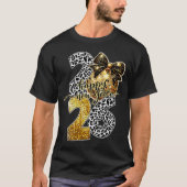 Happy New Year Cute Gold Disco Ball Bow New Year's Tシャツ (正面)