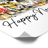 Happy New Year Dachshund Dog Lover 2026 New Year H ポスター (角)