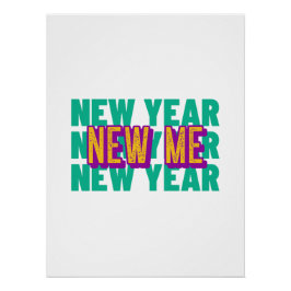Happy New Year Design | Motivational Poster ポスター