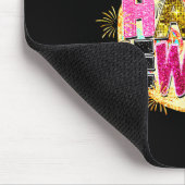Happy New Year Disco Ball Coquette Bow New Years E マウスパッド (コーナー)