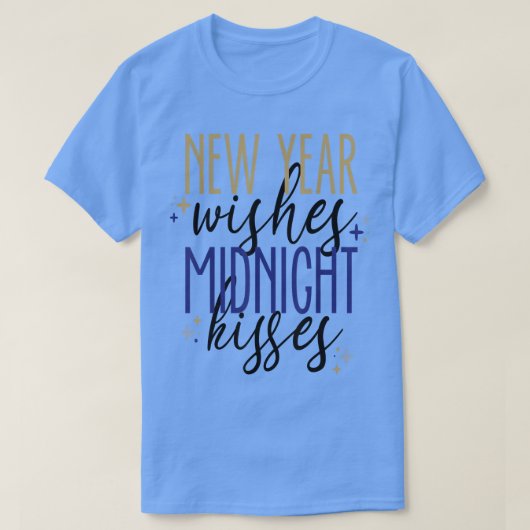 Happy New Year Eve Party New Year Wishes Midnight  Tシャツ (デザイン正面)