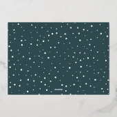 HAPPY NEW YEAR FAMILYポートレート写真 箔シーズンカード (裏面)