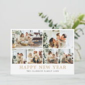 Happy New Year Family Photo シーズンカード (スタンド正面)