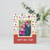 Happy New Year Family Photo シーズンポストカード (スタンド正面)