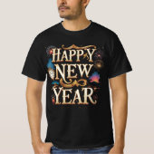 Happy New Year Festive Graphic Tシャツ (正面)