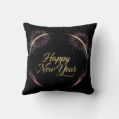 Happy New Year Fireworks Design クッション (裏面)