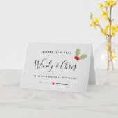 Happy New YEAR friend カード (黄色い花)