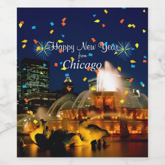Happy New Year from Chago ワインラベル (シングルラベル)