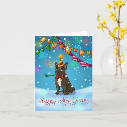 Happy New Year From Pax! カード (黄色い花)