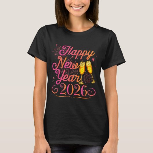 Happy New Year Funny Matching Family New Years Eve Tシャツ (正面)