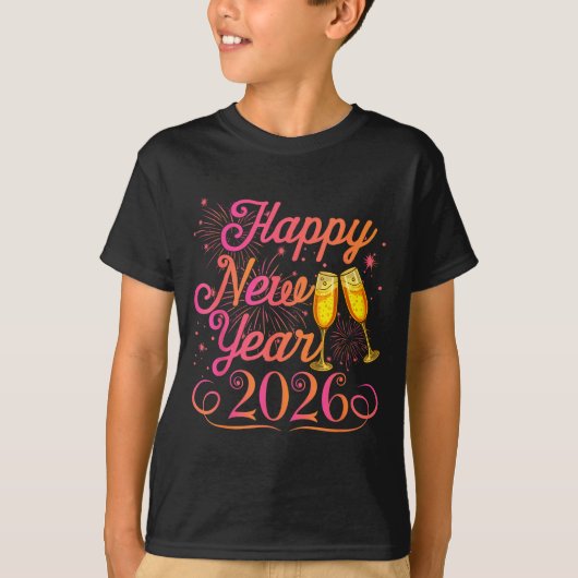 Happy New Year Funny Matching Family New Years Eve Tシャツ (正面)