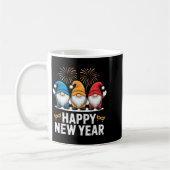 Happy New Year Gnomes For Party Lovers And Festive コーヒーマグカップ (左)