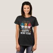 Happy New Year Gnomes For Party Lovers And Festive Tシャツ (正面フル)