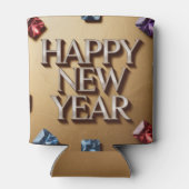 Happy New Year Gold Can Sleeve 缶クーラー (裏面)
