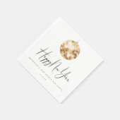 Happy New Year Gold Disco Ball  スタンダードカクテルナプキン (角)