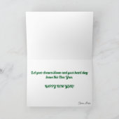 Happy New Year Golden Lettering シーズンカード (内部)