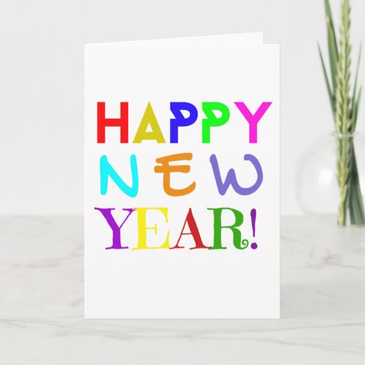 Happy New Year Greeting card サンキューカード (正面)