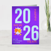 Happy New Year Greeting Card – Festive Holiday カード (正面)