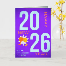 Happy New Year Greeting Card – Festive Holiday カード
