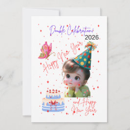 Happy New Year & Happy Birthday Double Celebration シーズンカード