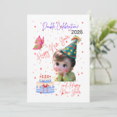 Happy New Year & Happy Birthday Double Celebration シーズンカード (スタンド正面)