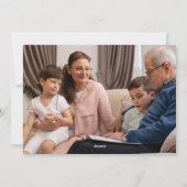 Happy New Year Hello 2026 Elegant Minimalist Gold シーズンカード (裏面)