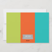 Happy New Year Holidayフォトカードフルブリードフォト シーズンカード (裏面)