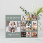 Happy New Year in reviewスクリプト15枚の写真（緑） シーズンカード (スタンド正面)