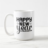 Happy New Year in Washington-54688 コーヒーマグカップ (左)