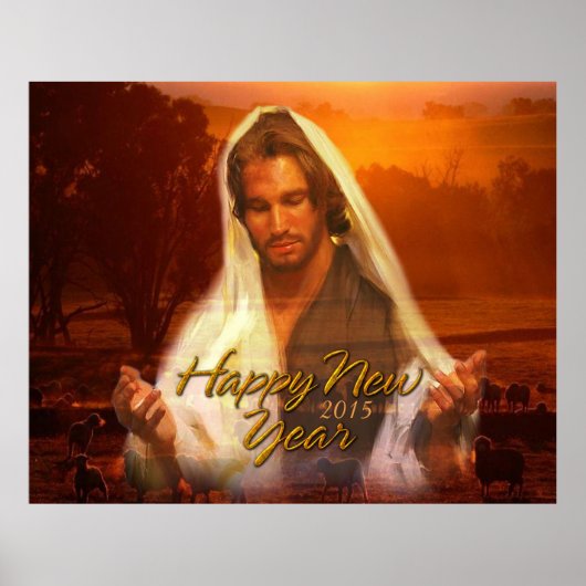 Happy New Year Jesus 2015 Poster ポスター (正面)