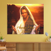 Happy New Year Jesus Wrapped キャンバス (インサイチュ (リビング))