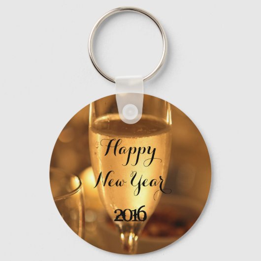 Happy New Year Keychain by RoseWrites キーホルダー (正面)