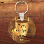 Happy New Year Keychain by RoseWrites キーホルダー (正面)