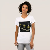 Happy New Year Lightbulbs Womens T-Shirt Tシャツ (正面フル)