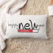 Happy new year, loading. Gelukkig nieuwjaar ランバークッション (ブランケット)