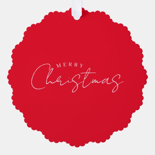 Happy New Year Merry Christmas Holiday Season オーナメントカード (正面)