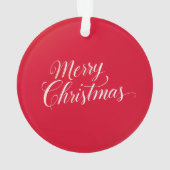 Happy New Year Merry Christmas Holiday Season オーナメント (裏面)