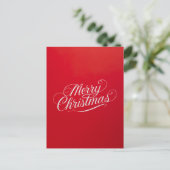 Happy New Year Merry Christmas Holiday Season シーズンポストカード (スタンド正面)