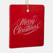 Happy New Year Merry Christmas Holiday Season セラミックオーナメント (右)