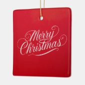 Happy New Year Merry Christmas Holiday Season セラミックオーナメント (左)